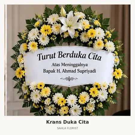 Krans Bunga Duka Mustika Jaya
